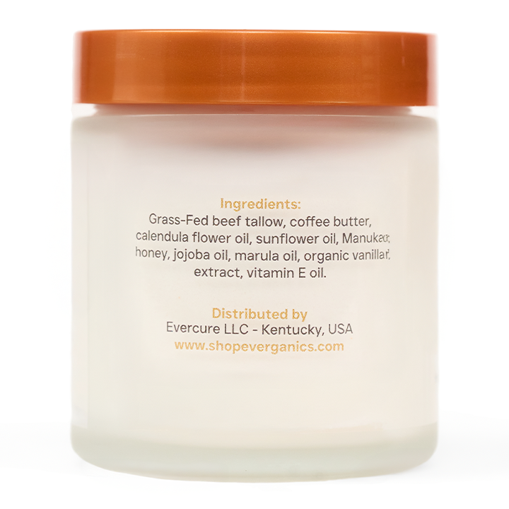 Organic Whipped Beef Tallow Balm - Coffee Butter