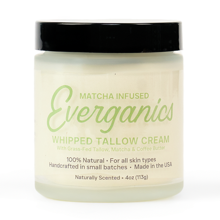Organic Whipped Beef Tallow Balm - Matcha Infused