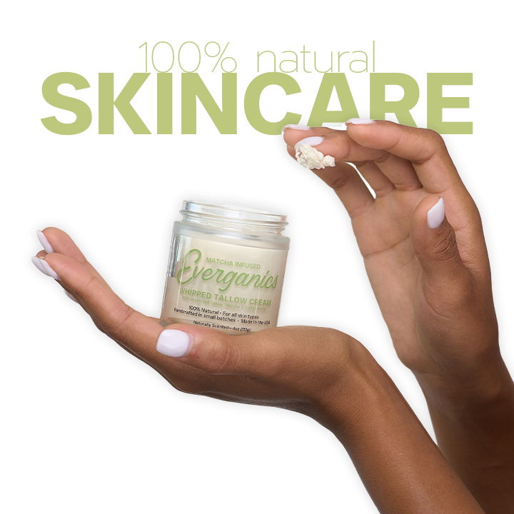 Organic Whipped Beef Tallow Balm - Matcha Infused