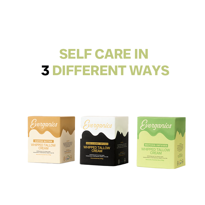 Organic Whipped Beef Tallow Balm - Matcha Infused